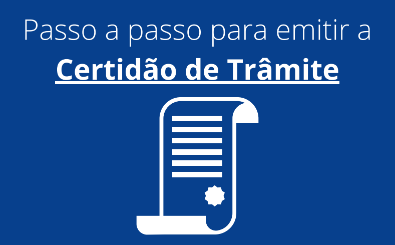 Passo a Passo Certidão de Trâmite imagem