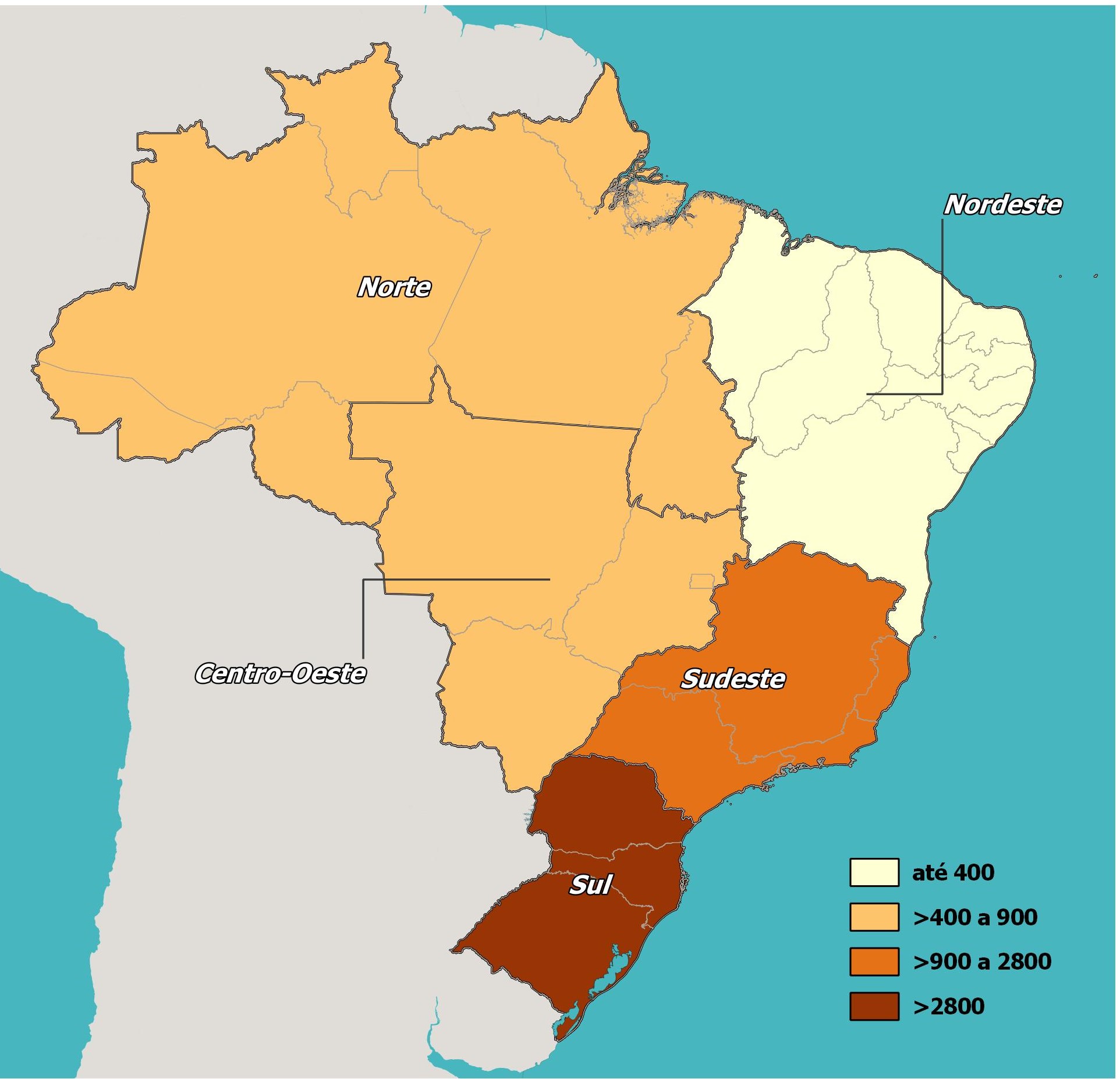 Número de vagas de trabalho criadas para trabalhadores imigrantes no mercado de trabalho formal segundo Grandes Regiões Brasil maio de 202